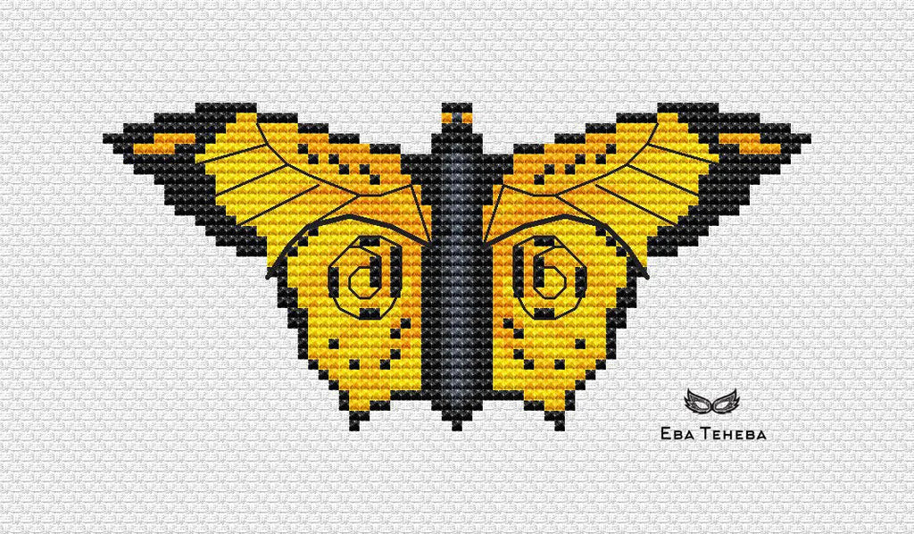 Butterfly. Golden Summer - PDF Cross Stitch Pattern-0