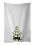 Pantherette Cat Christmas Kitchen Towel Set of 2