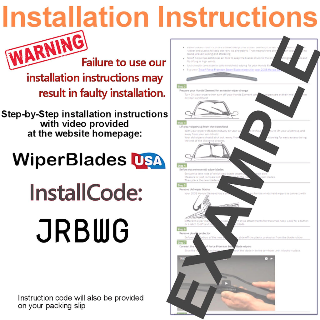 2016 Bentley Mulsanne Wiper Blades w/2yr Wear Warranty (Set of 2) Beam Wipers